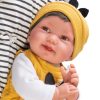Antonio Juan pop babypop soft body bruin haar kleding en speen 42 cm