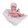 Antonio Juan levensechte babypop meisje fullbody met kleding slaapzak en speen 43 cm - Afbeelding 4