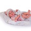 Antonio Juan levensechte babypop meisje fullbody met kleding slaapzak en speen 43 cm - Afbeelding 3