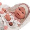 Antonio Juan levensechte babypop meisje fullbody met kleding slaapzak en speen 43 cm