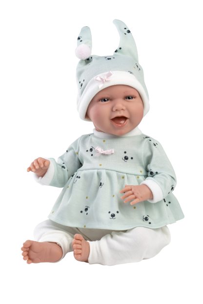 Llorens Poppenkleding 3 delig mint wit Llorens voor pop 38 t/m 42 cm - Afbeelding 2