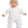 Llorens Poppenkleding 3 delig wit blauw Llorens voor pop 38 t/m 42 cm - Afbeelding 2