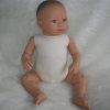 AD9 Levensechte Babypop Leoni soft body blauwe ogen met speen 52 cm - Afbeelding 5