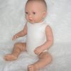 AD9s Levensechte Babypoppen set van 2 soft body blauwe en bruine ogen 52 cm - Afbeelding 11