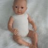 AD9 Levensechte Babypop Leoni soft body bruine ogen met speen 52 cm - Afbeelding 10