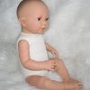 AD9 Levensechte Babypop Leoni soft body bruine ogen met speen 52 cm - Afbeelding 5