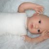 AD9d Levensechte Babypop Leoni soft body bruine ogen met kleding speen 52 cm - Afbeelding 19
