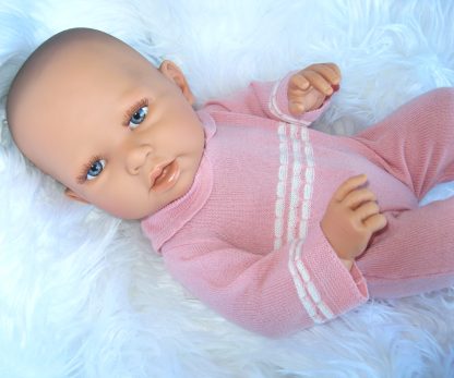 Poppenkleding By Astrup roze gebreid voor pop 48 t/m 52 cm - Afbeelding 6