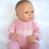 Poppenkleding By Astrup roze gebreid voor pop 48 t/m 52 cm