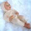 Poppenkleding By Astrup perzik gebreid voor pop 48 t/m 52 cm - Afbeelding 4