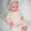 Poppenkleding By Astrup perzik gebreid voor pop 42 t/m 46 cm - Afbeelding 5