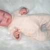 Poppenkleding By Astrup perzik gebreid voor pop 42 t/m 46 cm - Afbeelding 3