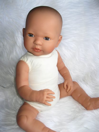 AD7 Levensechte Babypop Lisa soft body met slaapogen 52 cm