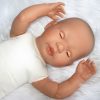 AD7 Levensechte Babypop Lisa soft body met slaapogen en speen 52 cm - Afbeelding 21