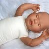 AD7 Levensechte Babypop Lisa soft body met slaapogen en speen 52 cm - Afbeelding 20