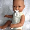 AD7 Levensechte Babypop Lisa soft body met slaapogen en speen 52 cm - Afbeelding 13