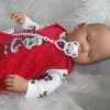 AD7b Levensechte Babypop soft body slaapogen kleding speen 52 cm - Afbeelding 3
