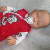AD7b Levensechte Babypop soft body slaapogen kleding speen 52 cm - Afbeelding 12