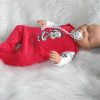 AD7b Levensechte Babypop soft body slaapogen kleding speen 52 cm - Afbeelding 22