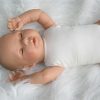 AD7c Levensechte Babypop soft body slaapogen kleding speen 52 cm - Afbeelding 6