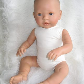 AD7 Levensechte Babypop Lisa soft body met slaapogen en speen 52 cm - Afbeelding 18