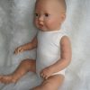 AD7 Levensechte Babypop Lisa soft body met slaapogen en speen 52 cm - Afbeelding 9
