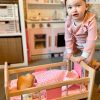 Aanbieding : Houten poppenbed - Tidlo poppen schommelwieg met bekleding - Afbeelding 2