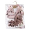 Llorens Poppenkleding 4 delig roze wit Llorens voor pop 40 t/m 43 cm - Afbeelding 2