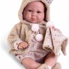 Antonio Juan pop babypop soft body bruine ogen in kleding 42 cm - Afbeelding 6