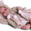 Antonio Juan pop babypop soft body bruine ogen in kleding 42 cm