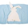 Poppen omslagdeken blauw voor poppen maat 34 t/m 46 cm - Afbeelding 4