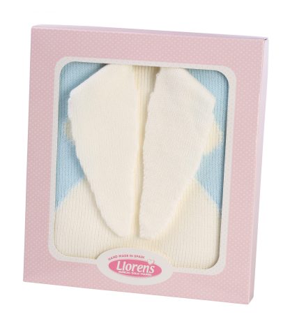 Poppen omslagdeken blauw voor poppen maat 34 t/m 46 cm - Afbeelding 2