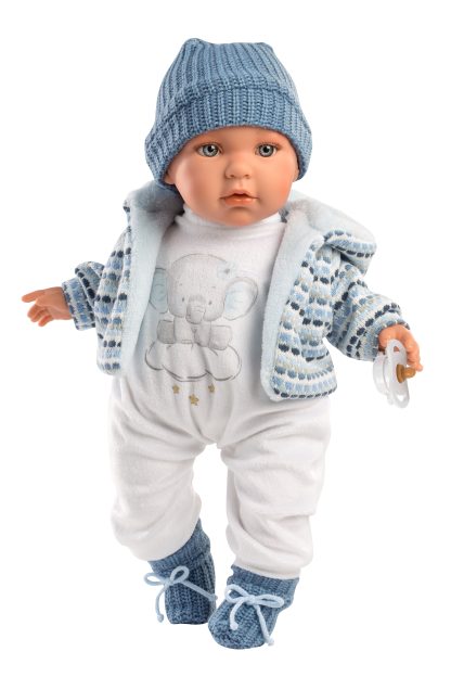 Llorens Poppenkleding 4 delig blauw wit Llorens voor pop 40 t/m 43 cm - Afbeelding 8