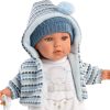 Llorens Poppenkleding 4 delig blauw wit Llorens voor pop 40 t/m 43 cm - Afbeelding 6