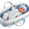Llorens Poppenkleding 5 delig met reiswieg  Llorens voor pop 40 t/m 44 cm - Afbeelding 2