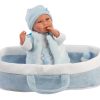 Llorens Poppenkleding 5 delig met reiswieg  Llorens voor pop 40 t/m 44 cm - Afbeelding 4