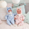Llorens babypop Set van 2 Babypoppen in kleding speen 42 cm - met geluid - Afbeelding 2