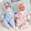 Llorens babypop Set van 2 Babypoppen in kleding speen 42 cm - met geluid