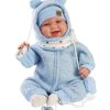 Llorens babypop Set van 2 Babypoppen in kleding speen 42 cm - met geluid - Afbeelding 4
