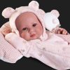 Antonio Juan levensechte babypop full body meisje bruine ogen met kleding 43 cm - Afbeelding 7
