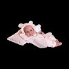 Antonio Juan levensechte babypop full body meisje bruine ogen in kleding 43 cm - Afbeelding 9
