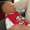 AD7b Levensechte Babypop soft body slaapogen kleding speen 52 cm - Afbeelding 19