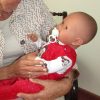 AD7b Levensechte Babypop soft body slaapogen kleding speen 52 cm - Afbeelding 16