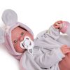 Antonio Juan babypop fullbody meisje met slaapogen kleding en speen 42 cm