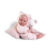 Antonio Juan levensechte babypop full body meisje bruine ogen met kleding 43 cm - Afbeelding 2