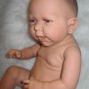 ADK1c Levensechte Babypop new born meisje in gebreid setje peach 52 cm - Afbeelding 12