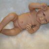 ADK1c Levensechte Babypop new born meisje in gebreid setje peach 52 cm - Afbeelding 10