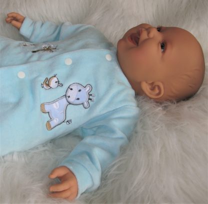 AD3w Levensechte Babypop soft body lachend met kleding 53 cm - Afbeelding 23