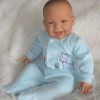 AD3w Levensechte Babypop soft body lachend met kleding 53 cm - Afbeelding 18
