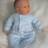 AD5h Levensechte babypop softbody pop met velours kleding 53 cm - Afbeelding 13